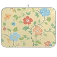 thumbnail image 1 of Yayeee Dish Drying Mat for Kitchen Counter Ultra Absorbent Easy Clean Pad 24x18", Colorful Flower, 1 of 7