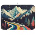 thumbnail image 1 of Yayeee Dish Drying Mat for Kitchen Counter Ultra Absorbent Easy Clean Pad 24x18", Evening Mountain Road, 1 of 7