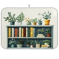 thumbnail image 1 of Yayeee Dish Drying Mat for Kitchen Counter Ultra Absorbent Easy Clean Pad 24x18", White Shelf, 1 of 7