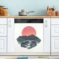 thumbnail image 1 of Yayeee Magnetic Dishwasher Cover for The Front Decoration Home Kitchen Machine Sticker Protector, Abstract Elephant, 1 of 6