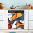 thumbnail image 1 of Yayeee Magnetic Dishwasher Cover for The Front Decoration Home Kitchen Machine Sticker Protector, Abstract Wavy, 1 of 6