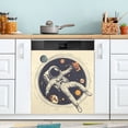 thumbnail image 1 of Yayeee Magnetic Dishwasher Cover for The Front Decoration Home Kitchen Machine Sticker Protector, Astronaut Floating, 1 of 6