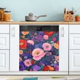 thumbnail image 1 of Yayeee Magnetic Dishwasher Cover for The Front Decoration Home Kitchen Machine Sticker Protector, Beautiful Floral Pattern, 1 of 6