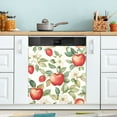 thumbnail image 1 of Yayeee Magnetic Dishwasher Cover for The Front Decoration Home Kitchen Machine Sticker Protector, Beige Apple Pattern, 1 of 6