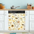 thumbnail image 1 of Yayeee Magnetic Dishwasher Cover for The Front Decoration Home Kitchen Machine Sticker Protector, Beige Birds Floral, 1 of 6