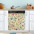 thumbnail image 1 of Yayeee Magnetic Dishwasher Cover for The Front Decoration Home Kitchen Machine Sticker Protector, Beige Cartoon Animals, 1 of 6