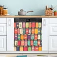 thumbnail image 1 of Yayeee Magnetic Dishwasher Cover for The Front Decoration Home Kitchen Machine Sticker Protector, Beige Jar, 1 of 6
