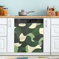 thumbnail image 1 of Yayeee Magnetic Dishwasher Cover for The Front Decoration Home Kitchen Machine Sticker Protector, Black Abstract, 1 of 6