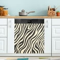 thumbnail image 1 of Yayeee Magnetic Dishwasher Cover for The Front Decoration Home Kitchen Machine Sticker Protector, Black Lines, 1 of 6
