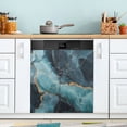 thumbnail image 1 of Yayeee Magnetic Dishwasher Cover for The Front Decoration Home Kitchen Machine Sticker Protector, Black Marble, 1 of 6