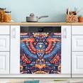 thumbnail image 1 of Yayeee Magnetic Dishwasher Cover for The Front Decoration Home Kitchen Machine Sticker Protector, Blue Abstract Eagle, 1 of 6