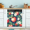 thumbnail image 1 of Yayeee Magnetic Dishwasher Cover for The Front Decoration Home Kitchen Machine Sticker Protector, Blue Apple Pattern, 1 of 6
