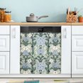 thumbnail image 1 of Yayeee Magnetic Dishwasher Cover for The Front Decoration Home Kitchen Machine Sticker Protector, Blue Blossom, 1 of 6