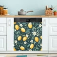 thumbnail image 1 of Yayeee Magnetic Dishwasher Cover for The Front Decoration Home Kitchen Machine Sticker Protector, Blue Floral Lemons, 1 of 6