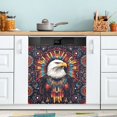 thumbnail image 1 of Yayeee Magnetic Dishwasher Cover for The Front Decoration Home Kitchen Machine Sticker Protector, Brown Abstract Eagle, 1 of 6