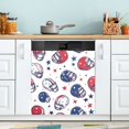 thumbnail image 1 of Yayeee Magnetic Dishwasher Cover for The Front Decoration Home Kitchen Machine Sticker Protector, Cartoon American Football Helmets, 1 of 6