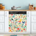 thumbnail image 1 of Yayeee Magnetic Dishwasher Cover for The Front Decoration Home Kitchen Machine Sticker Protector, Cartoon Animals, 1 of 6