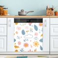 thumbnail image 1 of Yayeee Magnetic Dishwasher Cover for The Front Decoration Home Kitchen Machine Sticker Protector, Cartoon Doodles, 1 of 6