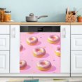 thumbnail image 1 of Yayeee Magnetic Dishwasher Cover for The Front Decoration Home Kitchen Machine Sticker Protector, Cartoon Doughnuts, 1 of 6