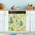 thumbnail image 1 of Yayeee Magnetic Dishwasher Cover for The Front Decoration Home Kitchen Machine Sticker Protector, Cartoon Forest Animals, 1 of 6