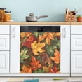 thumbnail image 1 of Yayeee Magnetic Dishwasher Cover for The Front Decoration Home Kitchen Machine Sticker Protector, Colorful Autumn Leaves, 1 of 6