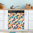 thumbnail image 1 of Yayeee Magnetic Dishwasher Cover for The Front Decoration Home Kitchen Machine Sticker Protector, Colorful Clover Pattern, 1 of 6