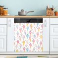 thumbnail image 1 of Yayeee Magnetic Dishwasher Cover for The Front Decoration Home Kitchen Machine Sticker Protector, Colorful Ice Cream Pattern, 1 of 6