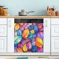 thumbnail image 1 of Yayeee Magnetic Dishwasher Cover for The Front Decoration Home Kitchen Machine Sticker Protector, Colorful Leaves, 1 of 6