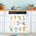 thumbnail image 1 of Yayeee Magnetic Dishwasher Cover for The Front Decoration Home Kitchen Machine Sticker Protector, Cute Animal, 1 of 6