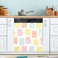 thumbnail image 1 of Yayeee Magnetic Dishwasher Cover for The Front Decoration Home Kitchen Machine Sticker Protector, Cute Gummy Bears Pattern, 1 of 6