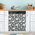 thumbnail image 1 of Yayeee Magnetic Dishwasher Cover for The Front Decoration Home Kitchen Machine Sticker Protector, Cute Llamas Pattern, 1 of 6