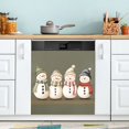 thumbnail image 1 of Yayeee Magnetic Dishwasher Cover for The Front Decoration Home Kitchen Machine Sticker Protector, Cute Snowmen, 1 of 6