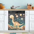 thumbnail image 1 of Yayeee Magnetic Dishwasher Cover for The Front Decoration Home Kitchen Machine Sticker Protector, Dinosaur at Night, 1 of 6