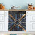 thumbnail image 1 of Yayeee Magnetic Dishwasher Cover for The Front Decoration Home Kitchen Machine Sticker Protector, Elegant Geometric Pattern, 1 of 6