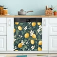 thumbnail image 1 of Yayeee Magnetic Dishwasher Cover for The Front Decoration Home Kitchen Machine Sticker Protector, Floral Lemons, 1 of 6