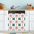 thumbnail image 1 of Yayeee Magnetic Dishwasher Cover for The Front Decoration Home Kitchen Machine Sticker Protector, Flowers Geometric Pattern, 1 of 6