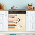 thumbnail image 1 of Yayeee Magnetic Dishwasher Cover for The Front Decoration Home Kitchen Machine Sticker Protector, Flying Planes, 1 of 6