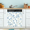 thumbnail image 1 of Yayeee Magnetic Dishwasher Cover for The Front Decoration Home Kitchen Machine Sticker Protector, Forget Me Not, 1 of 6