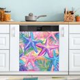 thumbnail image 1 of Yayeee Magnetic Dishwasher Cover for The Front Decoration Home Kitchen Machine Sticker Protector, Gradient Starfish Pattern, 1 of 6