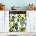 thumbnail image 1 of Yayeee Magnetic Dishwasher Cover for The Front Decoration Home Kitchen Machine Sticker Protector, Gray Floral, 1 of 6