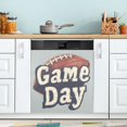 thumbnail image 1 of Yayeee Magnetic Dishwasher Cover for The Front Decoration Home Kitchen Machine Sticker Protector, Gray Game Day, 1 of 6