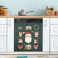thumbnail image 1 of Yayeee Magnetic Dishwasher Cover for The Front Decoration Home Kitchen Machine Sticker Protector, Green Christmas, 1 of 6