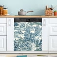 thumbnail image 1 of Yayeee Magnetic Dishwasher Cover for The Front Decoration Home Kitchen Machine Sticker Protector, Green Flourishing Garden, 1 of 6