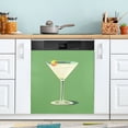 thumbnail image 1 of Yayeee Magnetic Dishwasher Cover for The Front Decoration Home Kitchen Machine Sticker Protector, Green Lemon Juice, 1 of 6