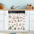 thumbnail image 1 of Yayeee Magnetic Dishwasher Cover for The Front Decoration Home Kitchen Machine Sticker Protector, Green Nordic Christmas, 1 of 6