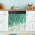 thumbnail image 1 of Yayeee Magnetic Dishwasher Cover for The Front Decoration Home Kitchen Machine Sticker Protector, Green and White Pattern, 1 of 6