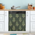 thumbnail image 1 of Yayeee Magnetic Dishwasher Cover for The Front Decoration Home Kitchen Machine Sticker Protector, Hand Drawn Christmas Trees, 1 of 6