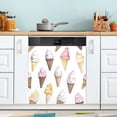 thumbnail image 1 of Yayeee Magnetic Dishwasher Cover for The Front Decoration Home Kitchen Machine Sticker Protector, Ice Cream Pattern, 1 of 6