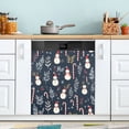 thumbnail image 1 of Yayeee Magnetic Dishwasher Cover for The Front Decoration Home Kitchen Machine Sticker Protector, Jolly Snowman, 1 of 6