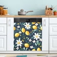 thumbnail image 1 of Yayeee Magnetic Dishwasher Cover for The Front Decoration Home Kitchen Machine Sticker Protector, Lemon Flowers, 1 of 6